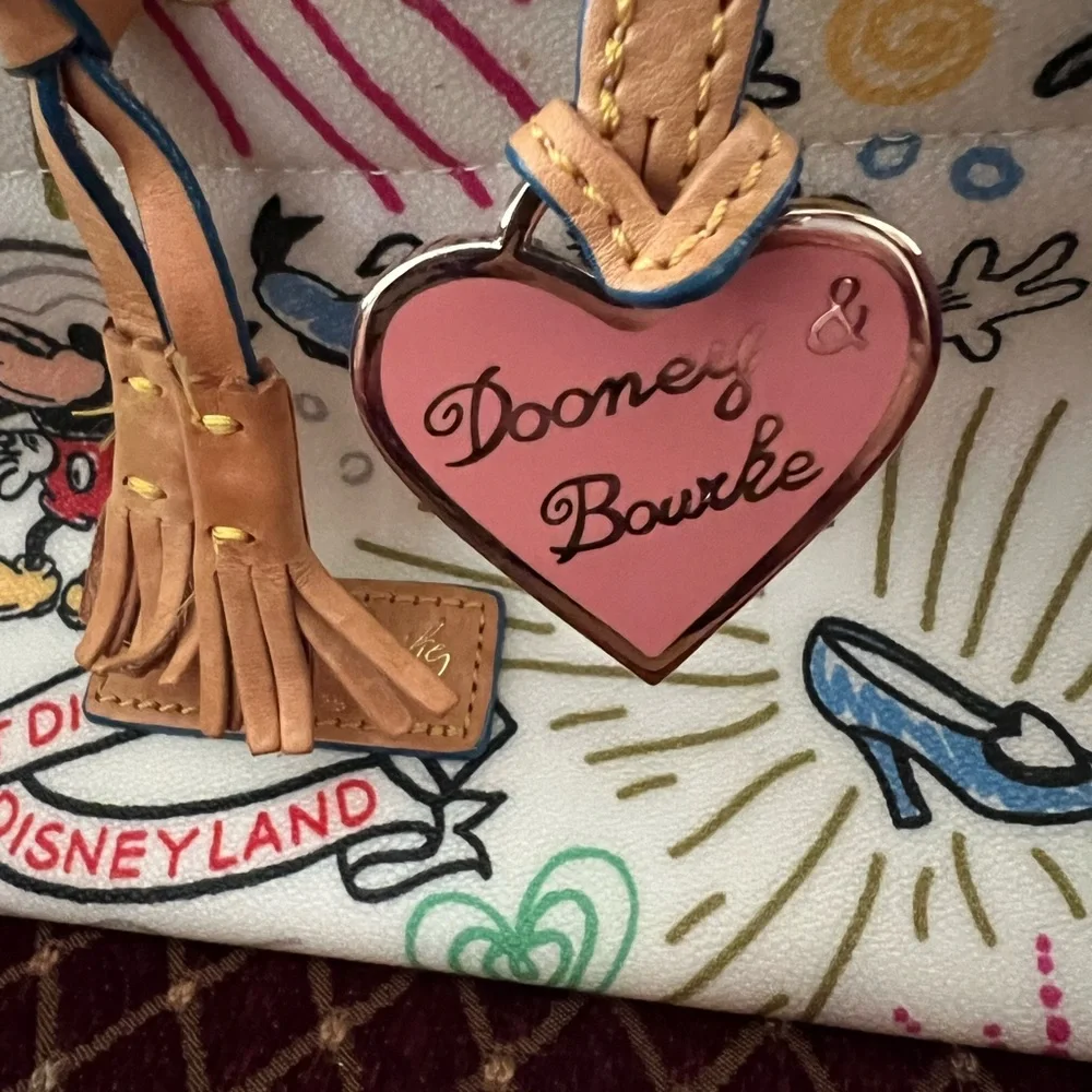 Dooney & Bourke Disney Satchel - Multicolor and Tan - Picture 6 of 7